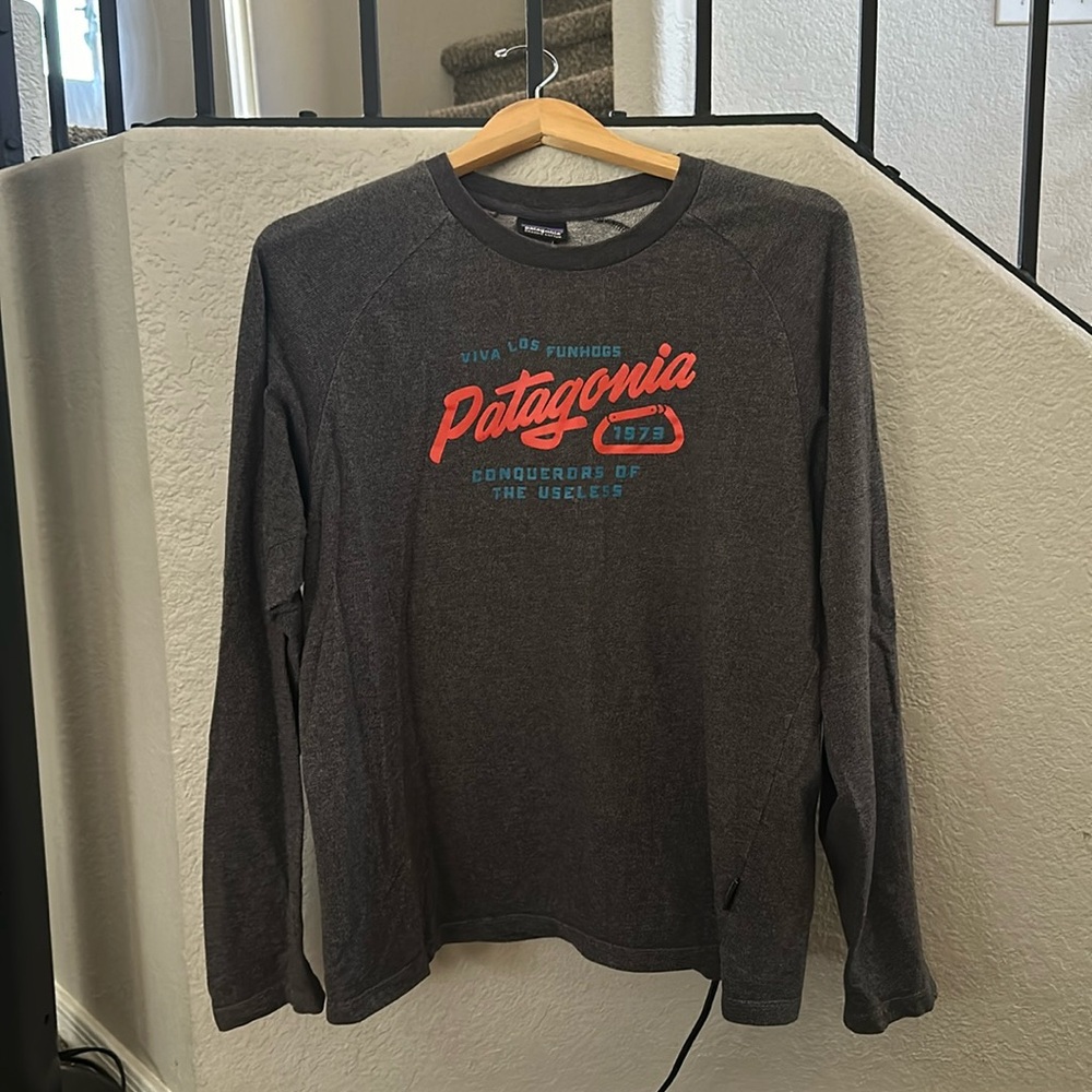 PATAGONIA Viva Los Fun Hogs ‘68 Organic Cotton Long Sleeve Printed Shirt Medium